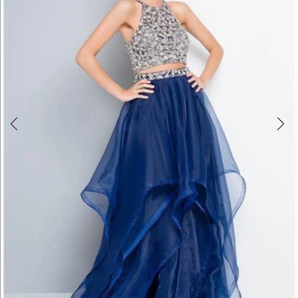two piece prom dress from Terani Couture 1811P5706 - Picture 1 of 5